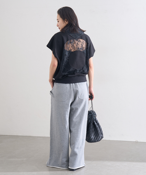 LAYAS tシャツ 半袖 「LAYAS/レイヤーズ」BACK LACE N/S P/O