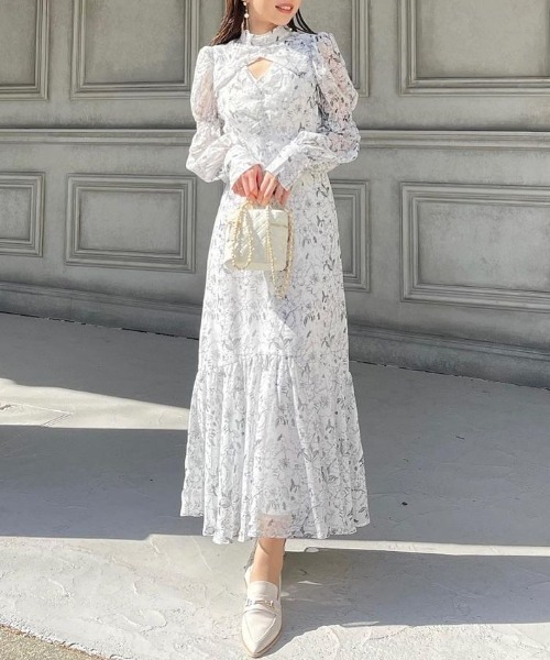 「rienda」 長袖ワンピース SMALL ブラック レディース_画像3