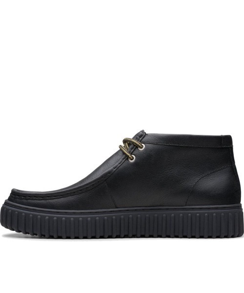 「Clarks」 ハイカットスニーカー 25.5cm ブラック メンズの画像