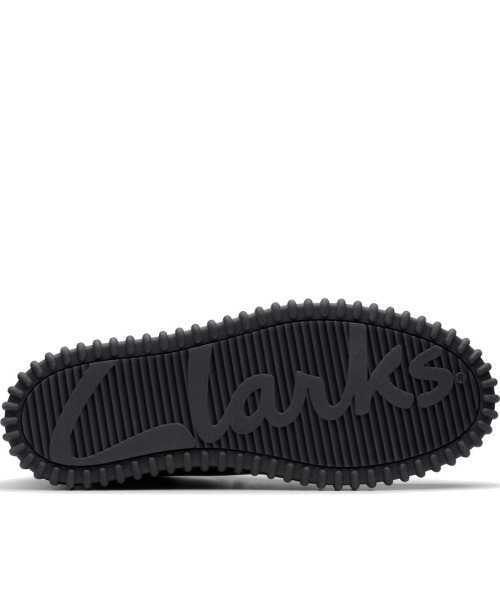 「Clarks」 ハイカットスニーカー 25.5cm ブラック メンズの画像