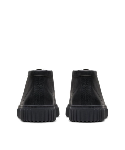 「Clarks」 ハイカットスニーカー 25.5cm ブラック メンズの画像