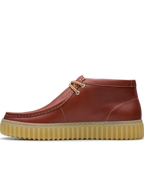 「Clarks」 ハイカットスニーカー 25.5cm ブラック メンズの画像