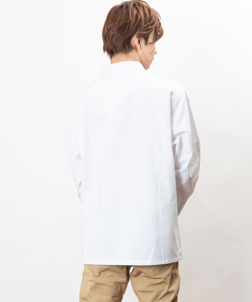 「Healthknit Product」 長袖シャツ L ホワイト メンズ_画像8