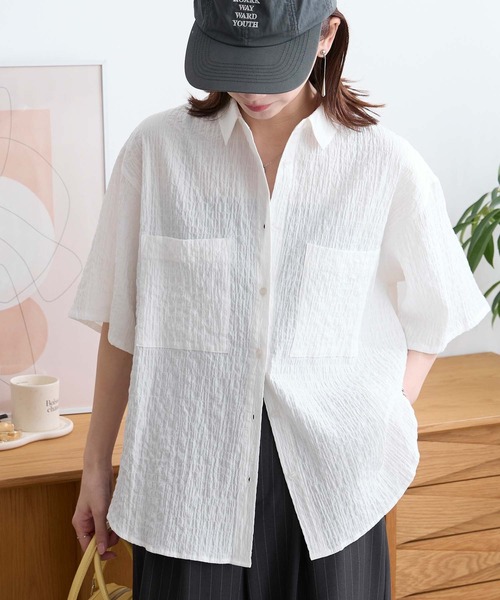 AURALEE（オーラリー） 半袖ブラウス 0 グリーン レディース