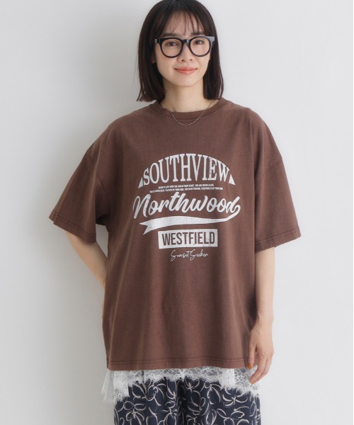 Right-on（ライトオン） tシャツ 半袖 HONEYSUCKLE ROSE