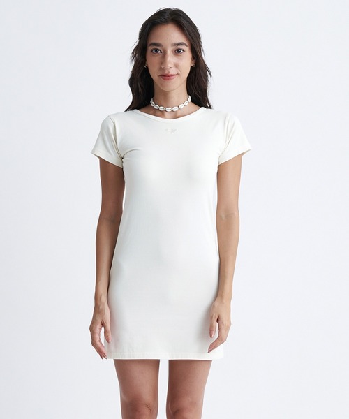 「ROXY」 半袖ワンピース MEDIUM ブラック レディース_画像5