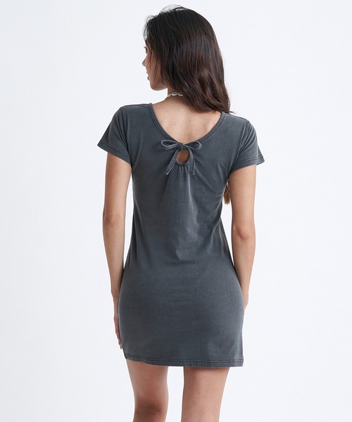 「ROXY」 半袖ワンピース MEDIUM ブラック レディース_画像8