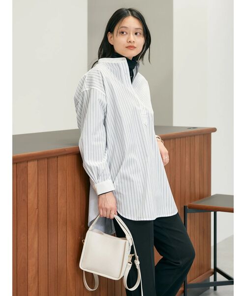 「AMERICAN HOLIC」 長袖ブラウス M ブルー レディース_画像3