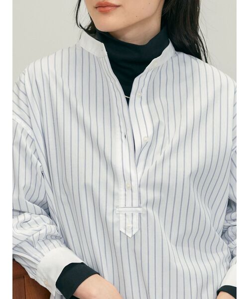 「AMERICAN HOLIC」 長袖ブラウス M ブルー レディース_画像5