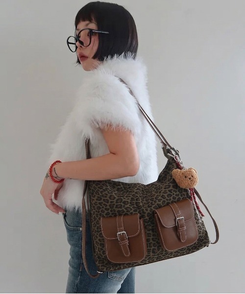 FREE STYLISTS ショルダーバッグ バッグ Y2K 3WAY マルチポケット