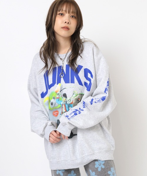 「RNA」 スウェットカットソー MEDIUM アッシュグレー レディース_画像6