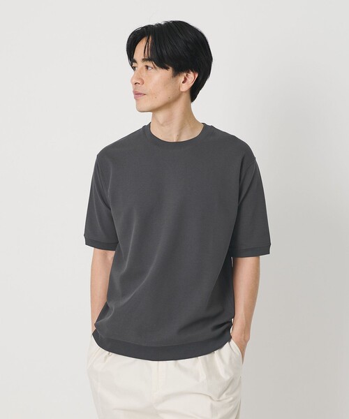 tシャツ ライト ダブルフェイス ジオメ クルーネック Tシャツ 抗菌防臭 メンズの画像