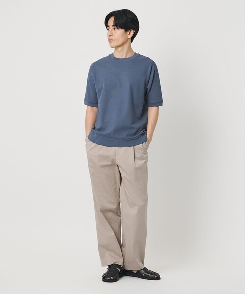 tシャツ ライト ダブルフェイス ジオメ クルーネック Tシャツ 抗菌防臭 メンズの画像