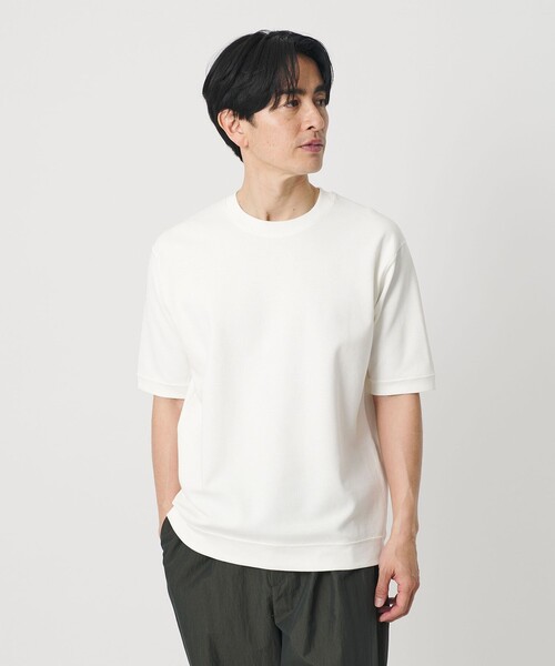 tシャツ ライト ダブルフェイス ジオメ クルーネック Tシャツ 抗菌防臭 メンズの画像