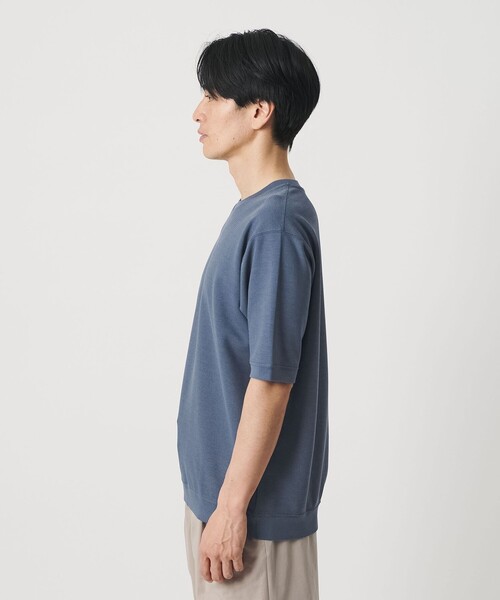tシャツ ライト ダブルフェイス ジオメ クルーネック Tシャツ 抗菌防臭 メンズの画像