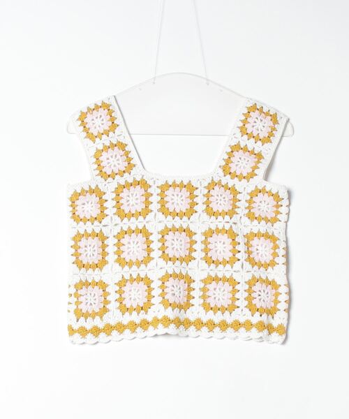 「LOGAN knitting mills」 ノースリーブニット FREE ブラック レディース_画像2