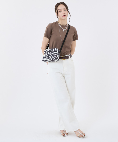ショルダーバッグ バッグ DANIELLA CROSSBODY クリームブラックゼブラ レディースの画像