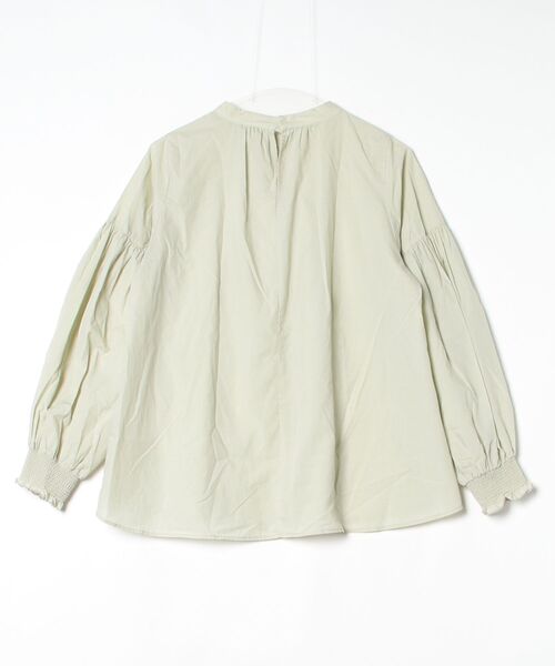 「GLOBAL WORK」 長袖ブラウス M グリーン レディース_画像2