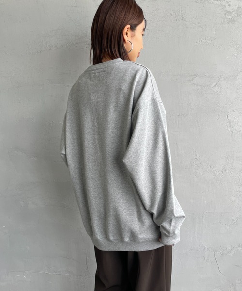 「UNIVERSAL OVERALL」 スウェットカットソー X-LARGE ブラウン レディース_画像5