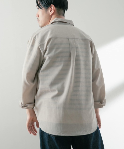 「ITEMS URBANRESEARCH」 長袖シャツ MEDIUM ブルー系その他 メンズ_画像6