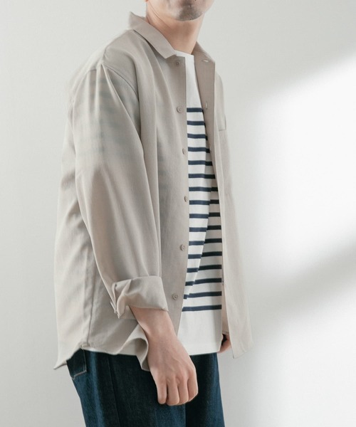 「ITEMS URBANRESEARCH」 長袖シャツ MEDIUM ブルー系その他 メンズ_画像9