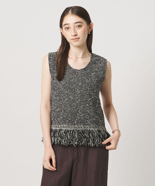 UNITED ARROWS フリルノースリーブベスト・ジレ UNITED ARROWS（ユナイテッドアローズ） ベスト ジレ ミックス