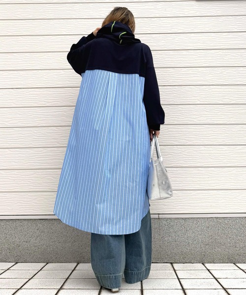 「Q」 長袖ワンピース MEDIUM アイボリー レディース_画像3
