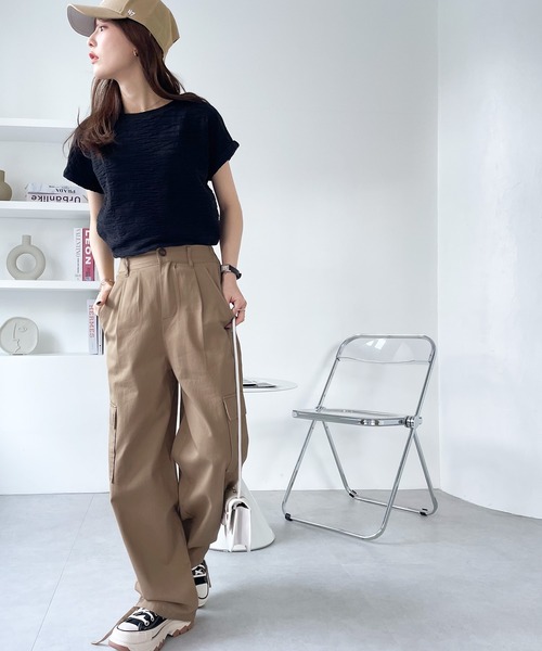 「Java」 カーゴパンツ LARGE ブラック レディース_画像3