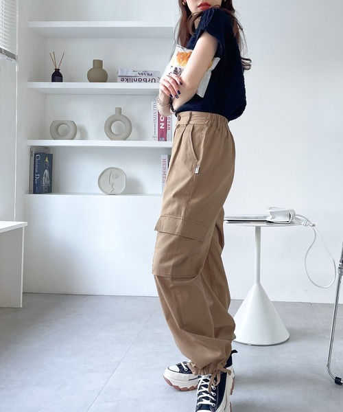 「Java」 カーゴパンツ LARGE ブラック レディース_画像9