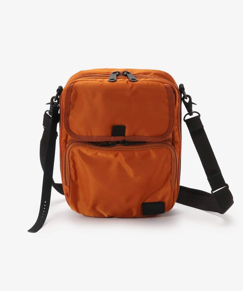 まるこ　ポーター PORTER ミニドラムバッグ ショルダーバッグ 赤茶 PORTER ショルダーバッグ バッグ x VAGUE WATCH CO. Watchman