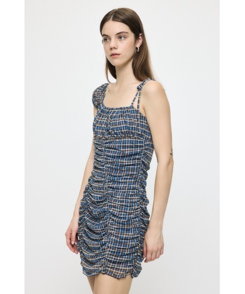 MOUSSY（マウジー） ワンピース ASYMMETRY GATHER ミニドレス