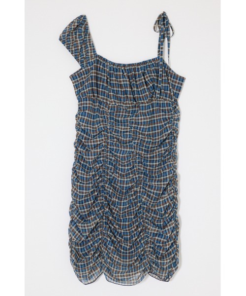 MOUSSY（マウジー） ワンピース ASYMMETRY GATHER ミニドレス
