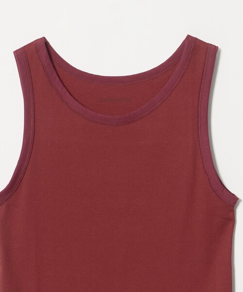 6 タンクトップ ノースリーブ 「別注」「OVERNEATH for 6」RIB TANK092