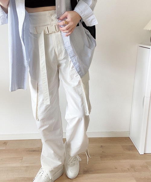 「mily bilet」 カーゴパンツ LARGE ブラック レディース_画像7
