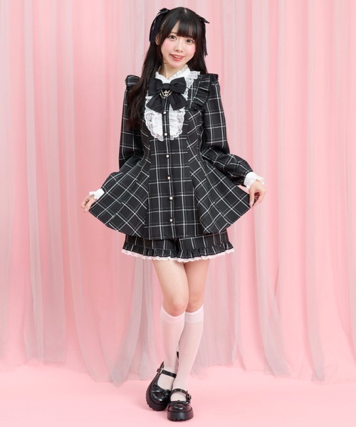 Secrethoney アクセサリーリボンレースフリル セットアップ Secret Honey（シークレットハニー） セットアップ アクセサリーリボン