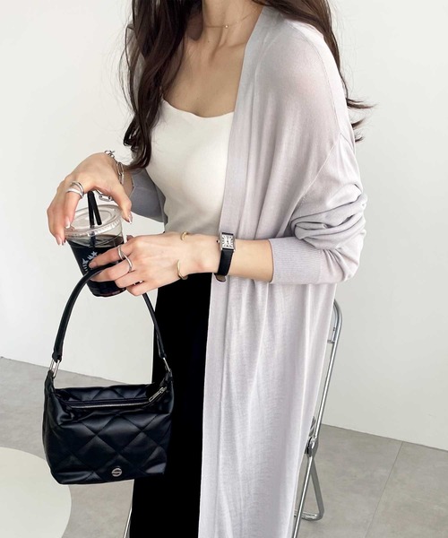 レオナール　白黒　薄手の羽織り　カンカン素材 レオナール 白黒 薄手の羽織り カンカン素材 LEONARD(レオナール