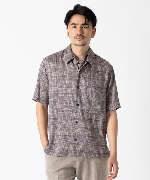 DESIGNWORKS（デザインワークス） シャツ 半袖 イタリア PRINT 半袖