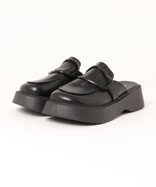ENFOLD エンフォルド 23ss BELTED LOAFERS バックストラップ