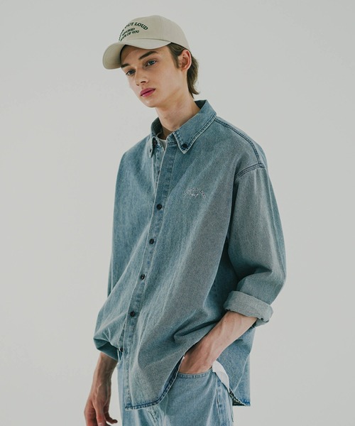 WV PROJECTのLoud Denim Shirts 全2色 セール】【WV PROJECT】Loud Denim Shirts / MJLS7611（シャツ