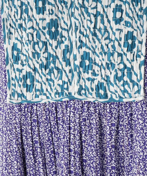 ワンピース 【Sara mallika/サラマリカ】フラワープリントバイカラードレス Sara mallika/サラマリカ THE SHOP ショップ