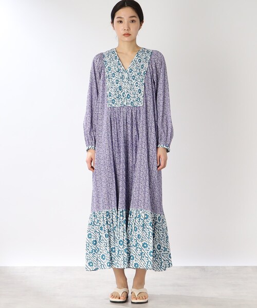Sara mallika フラワーモチーフ ロングワンピース レーヨン 花柄 楽天市場】【Sara Mallika】 Cotton Linen Big Flower Emb Dress