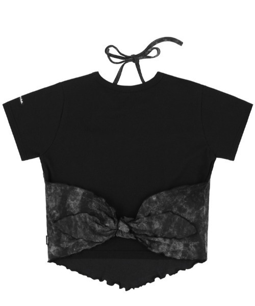 tシャツ A'GEM/9 × .kom「 FANCY CLUB/ファンシークラブ」 TIE-DIE RIBBON LAYERED TEE/タイダイリボ FANCY CLUB tシャツ A'GEM/9 × .kom「 CLUB/ファンシークラブ