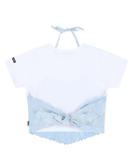 tシャツ A'GEM/9 × .kom「 FANCY CLUB/ファンシークラブ」 TIE-DIE RIBBON LAYERED TEE/タイダイリボ FANCY CLUB tシャツ A'GEM/9 × .kom「 CLUB/ファンシークラブ