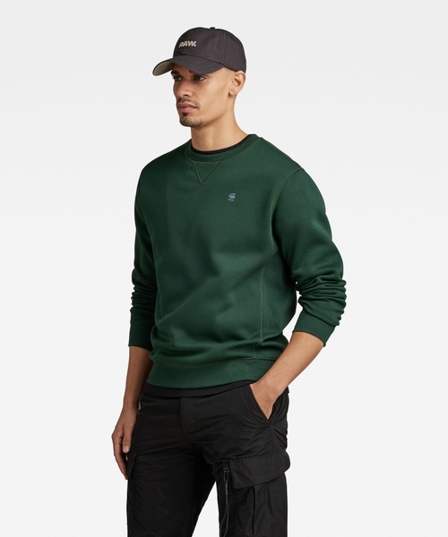 45R★Pâte à chou スウェット トレーナー G-STAR RAW トレーナー スウェット PREMIUM CORE SWEATER/ロゴ