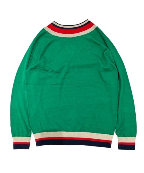 DECEMBERMAY（ディセンバーメイ） セーター ニット Vneck college logo