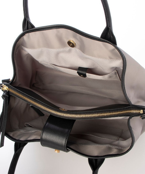 perche（ペルケ） トートバッグ perche / ナイロン×牛革付属