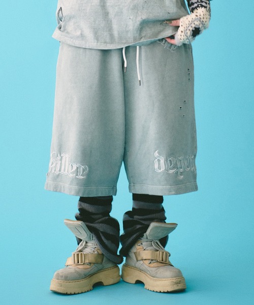 ガルフィー 病みに染まりしショートパンツ スミクロ L GALFY/ガルフィー 病みに染まりしショートパンツ(MENS