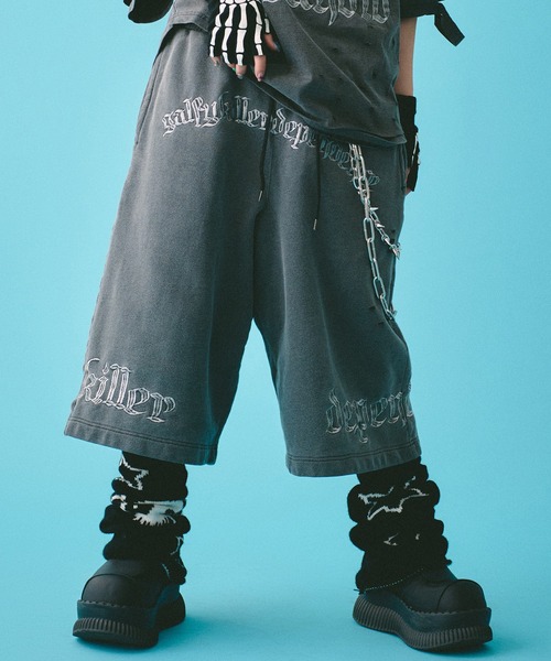 GALFY パンツ GALFY-病みに染まりしショートパンツ メンズ