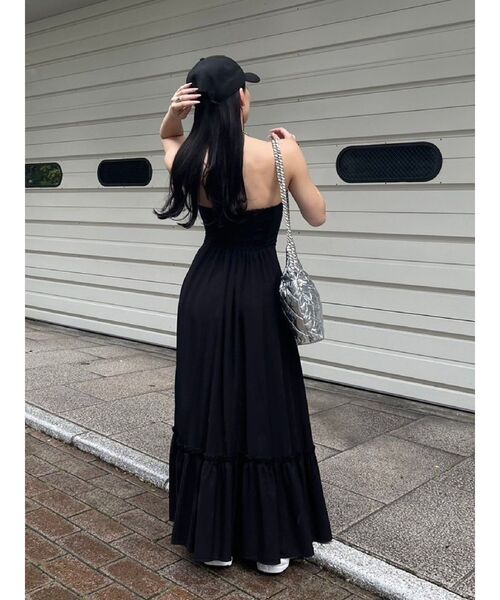 シビラ　新品　変形 3way フリル カシュクール ロング ワンピース 板締め絞りカシュクールドレス （ロング・マキシ丈ワンピース