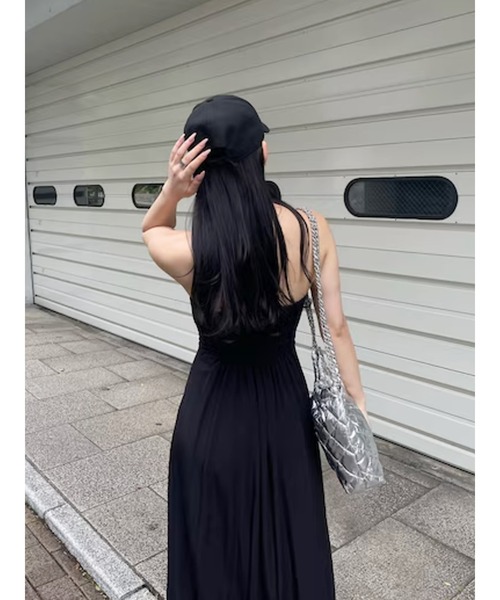 シビラ　新品　変形 3way フリル カシュクール ロング ワンピース ピンタックラインフレアドレス （ロング・マキシ丈ワンピース